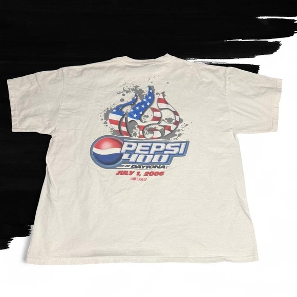 Delta Other - Pepsi 400 Daytona Shirt XL White NASCAR Race July 2006 Double Sided Graphic